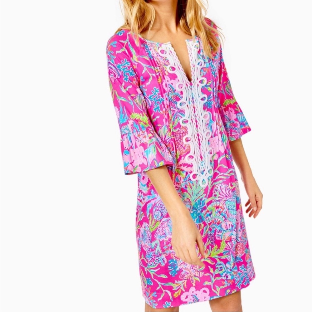Lilly Pulitzer Krysta Shell Me Something Good Dress, Small